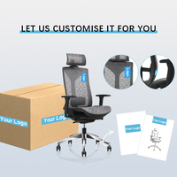 Kursi Kantor Modern Eksekutif Bos Manajer Gaming Komputer Putar Sandaran Tinggi Full Mesh Ergonomis Penyangga Lumbal Terbaik dan Nyaman