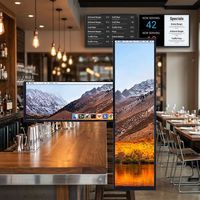 Écran tactile commercial ultra-large de 48,8 pouces, résolution Android OS, vente chaude, écran LCD tactile étiré pour métro