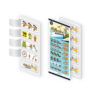 Biglietti della Lotteria <span class=keywords><strong>Premium</strong></span> con 5 Finestre Stampati in CMYK, Giochi con Linguetta Personalizzati Stile Biglietto da Visita, Carte <span class=keywords><strong>Premium</strong></span> da Strappare - Product Image 3