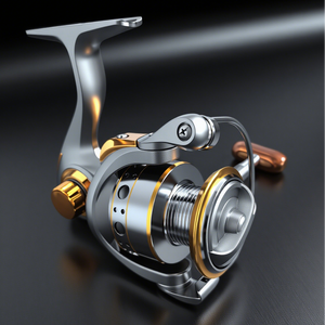 Carrete de Pesca Giratorio ROOBLINOS <span class=keywords><strong>GG</strong></span> Totalmente Metálico 5.2:1 para Agua Salada y Ríos/Cuevas, Alto Rendimiento, para Pesca de Carpas, Aleación de Aluminio - Product Image 4