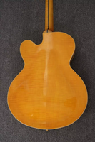 Weifang Rebon 6 String Thin Hollow Body Electric Guitar with Flamed tiger Maple Neck