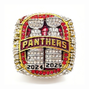 Hot bán 2025 Florida Panthers mới vô địch Nhẫn thời trang hợp kim Trang sức nhẫn cho Ice Hockey thể thao danh dự vô địch - Product Image 2
