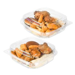 Boîte à hamburger transparente en PET recyclé de 9 pouces, emballage jetable pour emporter, conteneur alimentaire en plastique - Product Image 4