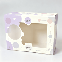 Boîte cadeau en papier personnalisée pour Noël, vente en gros, avec fenêtre, pour bonbons, gâteaux et emballages