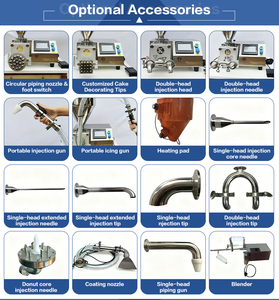 Máquina de Relleno de <span class=keywords><strong>Pasteles</strong></span> y Pan con Control Digital ZD200-C, Inyector de Relleno, Precio de Fábrica para Decoración de Pastelería Comercial - Product Image 5