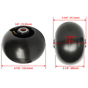 ล้อเครื่องตัดหญ้า 4003 ลูกกลิ้งเด็ค A14003-2 สีดำอเนกประสงค์ 2 ชิ้น อะไหล่เสริม - Product Image 3