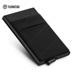 TILONSTAR TVC106 Slimline Pocket Funda de aluminio Hombres Business ID Tarjeteros Monedero Pop up RFID Titular de la tarjeta de crédito - Product Image 1