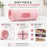 Tunnel de jeu pour chat en tissu doux, tunnel froissé pliable pour chat avec trou de surveillance, jouet interactif d'exercice pour chatons, lapins et petits chats