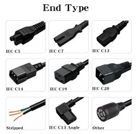 3 pines US Plug PC Laptop Computer Monitor Cable de alimentación Cable C5 para cable de alimentación con enchufe de EE. UU.