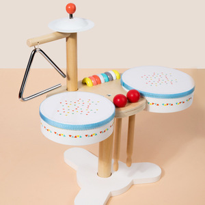 Instrumento de percusión multifuncional de madera para niños, mesa de juegos para bebés, juego de batería de juguete - Product Image 4