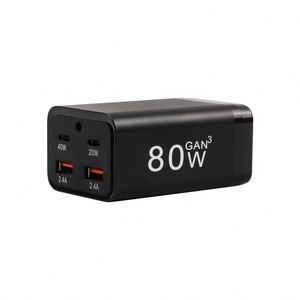 80 Watt 4 Ports GaN Adaptateur secteur EU PD QC 3.0 Type C Ordinateur Portable Voyage Mur <span class=keywords><strong>Chargeur</strong></span> Rapide Pour IPhone 14 <span class=keywords><strong>13</strong></span> 12 <span class=keywords><strong>PRO</strong></span> MAX <span class=keywords><strong>Macbook</strong></span> <span class=keywords><strong>Pro</strong></span> - Product Image 4
