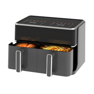 10L Double Basket Nonstick 2 Independent Control Panels Digital Air Fryer Dual Pot - Product Image 4