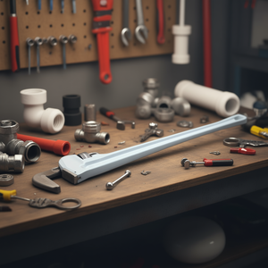 Llave de tubo recta de aluminio de 48 pulgadas con mandíbula ajustable, material CRV, para herramientas de reparación de plomería - Product Image 2