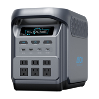 Générateur solaire ABOK US EU 1800W MPPT LiFePO4 1024Wh, charge rapide, contrôle par application, station d'alimentation portable pour la maison, le camping-car, la voiture, l'extérieur
