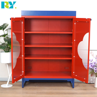 Armoire de salon moderne à structure en acier, idéale pour les maisons et les bureaux, armoire polyvalente avec construction métallique robuste
