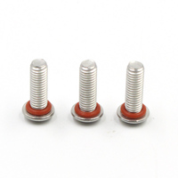 Vis d'étanchéité pour machine, en acier inoxydable SS304 316, avec joint torique rouge, M3x6mm M4 M5 M6 M7 M8 M10 M12 M14 M16, certifiées ISO9001, directement de l'usine