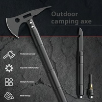 Hache tactique multifonctionnelle personnalisable OEM pour l'extérieur, avec lame en acier 3Cr13 et manche en alliage d'aluminium, pour la survie en extérieur