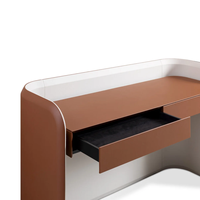 Meubles de maison modernes en bois recouverts de cuir, tables consoles pour salon, appartement, hôpital, école