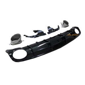 Diffuseur arrière modifié Auto <span class=keywords><strong>A6</strong></span> pour <span class=keywords><strong>AUDI</strong></span> <span class=keywords><strong>A6</strong></span> <span class=keywords><strong>sline</strong></span> mise à niveau RS6 Style diffuseur arrière 2016 <span class=keywords><strong>2017</strong></span> 2018 - Product Image 2