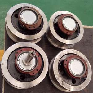 Roue de grue en acier forgé de 400 mm et 500 mm pour déplacement de grue à pont - Product Image 6