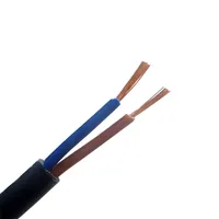 Câble d'alimentation électrique multiconducteur robuste 16AWG 2 conducteurs 1,5 mm OFC RVV, gaine PVC ignifuge 300V/500V pour l'accès