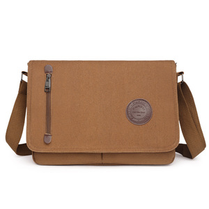High Quality Factory Price Custom LOGO Business Casual Men Messenger <b>Bags</b> Waterproof <b>Canvas</b> Shoulder Crossbody <b>Bag</b> - Product Image 4