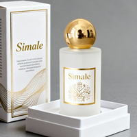 Botella de Perfume Vacía con Acabado Marmoleado, 30ml 50ml 100ml, Botella de Vidrio con Pulverizador Fino, Transparente o Esmerilada, de Lujo, con Serigrafía