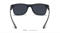 Lunettes de soleil polarisées carrées de style urbain européen et américain pour hommes, lunettes rétro de haute qualité UV400, lunettes de soleil de marque de créateur