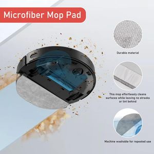 Kit de pièces de rechange pour <span class=keywords><strong>aspirateur</strong></span> robot Roborock Qrevo MaxV, brosse principale, brosse latérale noire, sacs à poussière, filtre HEPA, serpillière - Product Image 4