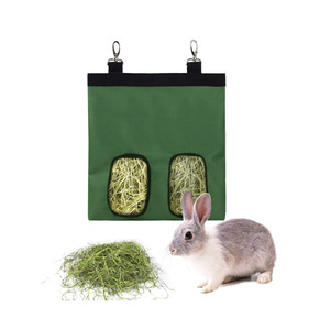 Custom-made <b>rabbit</b> feeding bags, feed bags, hay bags, two-hole pet <b>cage</b> hanging chinchilla feeding bags. - Product Image 3