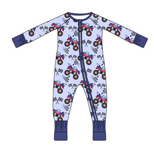 Baju Bayi Baru Lahir Organik 95% Bambu 5% Spandex, Romper, Pakaian Tidur Anak Balita - Product Image 3