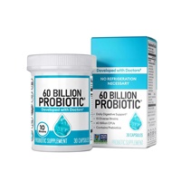 Capsules de Probiotiques Personnalisées OEM Transfrontalières – Complément Alimentaire 30 Gélules pour l'Amélioration de la Mémoire et du Sommeil, Conditionnées en Bouteille