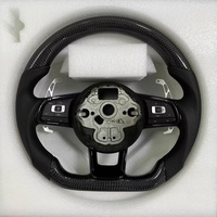 Volant en fibre de carbone et cuir pour Volkswagen VW Golf 7 MK7 7.5 GTI GTD GTE R 2013-2020 Polo GTI Tiguan Passat DSG