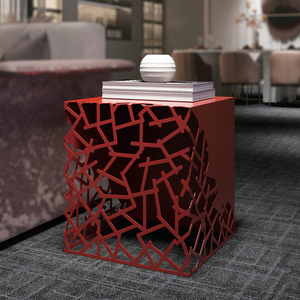 Elegante Juego de <span class=keywords><strong>Mesa</strong></span> de Centro Extensible Minimalista Moderno con Tapa de Vidrio y Estructura de Acero para Sala de Estar - Product Image 6
