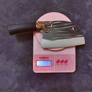 Longquan cleaver, household chopping <b>knife</b>, chef's <b>knife</b>, <b>bone</b>-chopping <b>knife</b>, chef's <b>knife</b>, forged dragon pattern slicing - Product Image 2