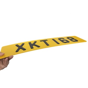 Coppia di Targhe Auto 3D in Gel Omologate per Strade UK |   Conforme a BS <span class=keywords><strong>AU</strong></span> 145e |   Lettere a cupola nere lucide |   Carattere Charles Wright - Product Image 6