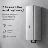 Dispensador de Jabón Manual de Lujo Exclusivo GoodWind, de Aleación de Aluminio, para Desinfectante de Manos y Gel de Ducha