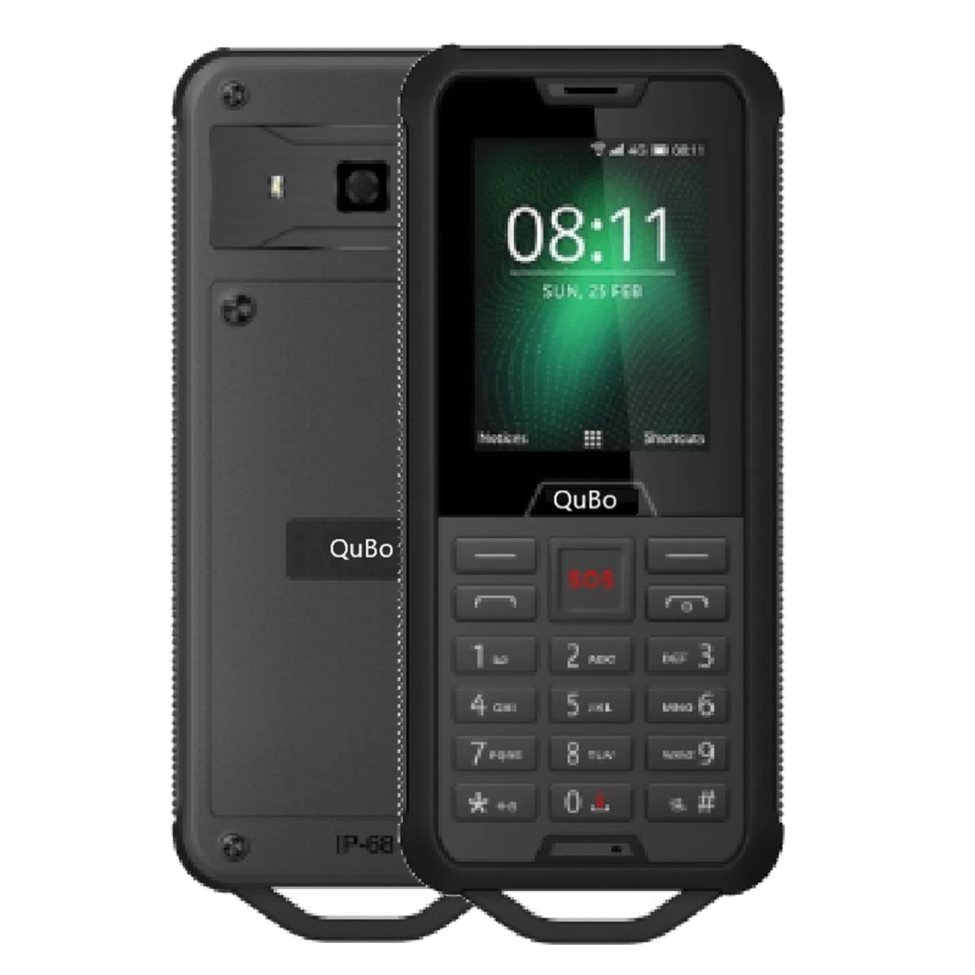 2.4 inch unlock dual SIM slim IP68 rugged waterproof 2G bar feature mobile phone