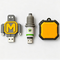 Clé USB 3D personnalisée en PVC, formes multiples, robot, boîte à outils, clé USB en silicone, logo personnalisé, promotion industrielle