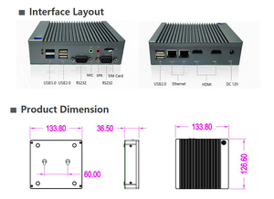 Мини-ПК Gateway Edge Computer на Linux RK3399 64 ГБ с двумя портами Gigabit Ethernet для AI-вычислений на периферии, камер и промышленного <span class=keywords><strong>IoT</strong></span> - Product Image 5
