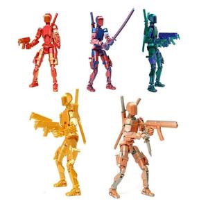 Bambola Lucky Doll in PVC con 13 Articolazioni, Action Figure Stampata in 3D, Modello <span class=keywords><strong>Frozen</strong></span> Super Articolato, Scala 1:1, Funzione Soffiatore d'Aria, 14+ - Product Image 1