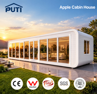 Fabricant de villas modulaires préfabriquées de luxe, maisonnette Apple extensible de 40 pieds de haute qualité