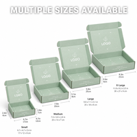 Boîte d'expédition en carton ondulé Kraft avec logo personnalisé, pliable, emballage en papier pour vêtements, cadeaux, OEM ODM