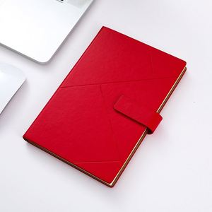 Carnet de notes en cuir PU marron promotionnel en gros pour cadeau, journal de bureau personnalisé, ensemble cadeau d'entreprise avec stylo - Product Image 2