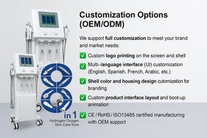 Micro <span class=keywords><strong>macchina</strong></span> professionale del viso di dermoabrasione dell'acqua di dermoabrasione del getto dell'ossigeno dell'idrodermoabrasione per il ringiovanimento di cura di pelle - Product Image 3