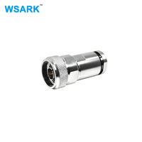 Connecteur RF mâle de type pince pour câble coaxial LMR300 5DFB 50 ohms, entièrement en laiton, étanche, prise droite pour antenne