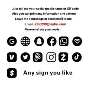 Letrero Comercial Personalizado, Letrero de Contacto Social, Logotipo, Icono Dorado de <span class=keywords><strong>Instagram</strong></span> y Facebook, Regalo Decorativo para la Inauguración de una Nueva Tienda - Product Image 6