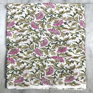 Precio al por Mayor, Tela de Voile de Algodón 100% Puro, Suave, Transpirable y Ecológica con Estampado Floral Jaipuri, por Metro para Confección de Vestidos, Costura y Manualidades - Product Image 1