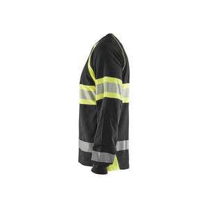BLAKLADER - 3510103099334XL Camiseta de manga larga Hi-Vis Negro/Amarillo-EAN 7330509672488 ROPA DE TRABAJO DE LA HI-VIS - Product Image 5