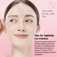 Masque pour les yeux en hydrogel FATAZEN à l'extrait de collagène et de caféine, 60 patchs pour les yeux, hydratant, anti-rides, anti-cernes, pour tous types de peau